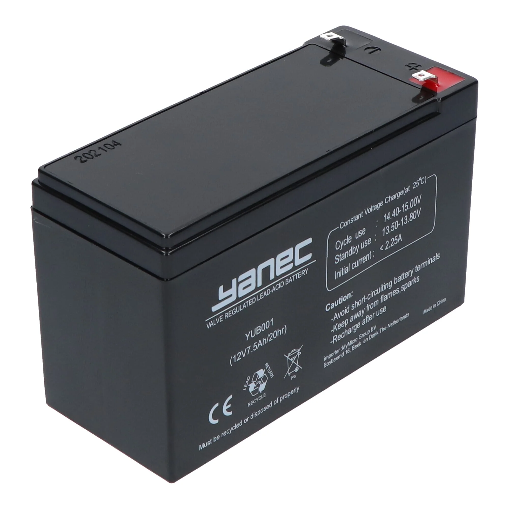 Yanec Loodaccu 12V 7.5Ah - Image 3