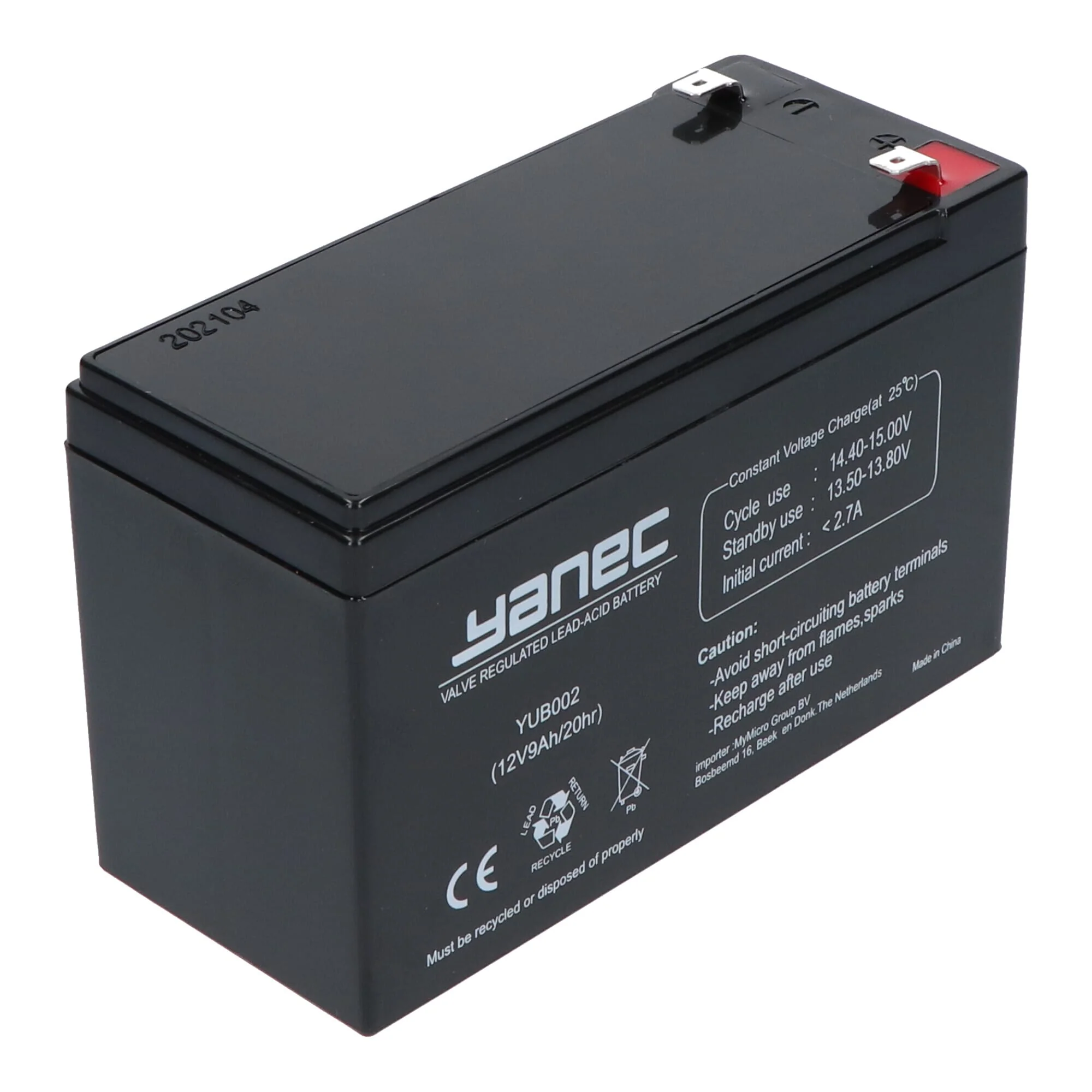 Yanec Loodaccu 12V 9Ah - Image 3