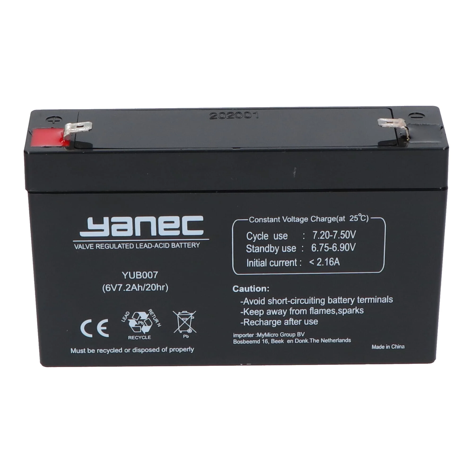 Yanec Loodaccu 6V 7.2Ah - Image 2