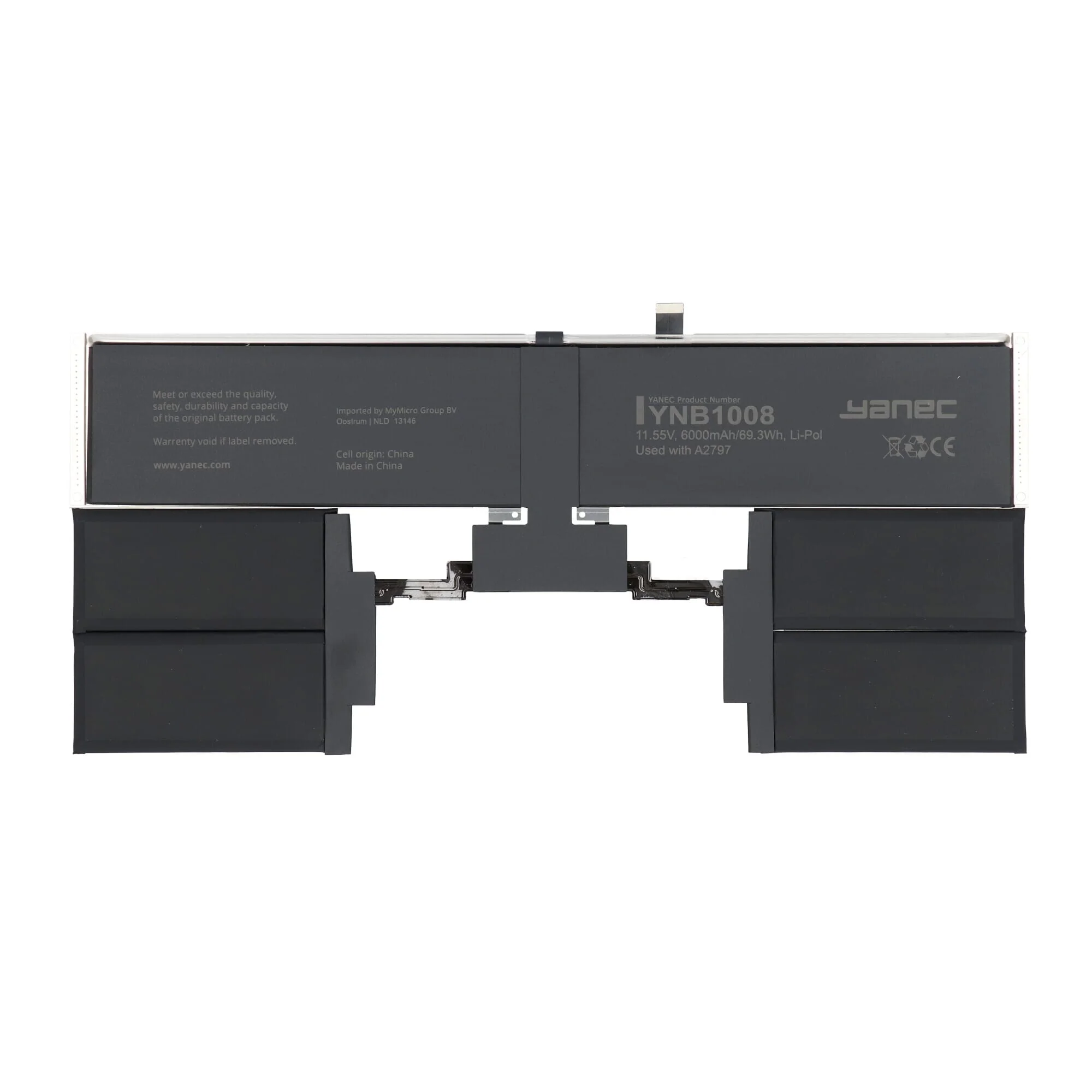Yanec MacBook Accu 6000mAh