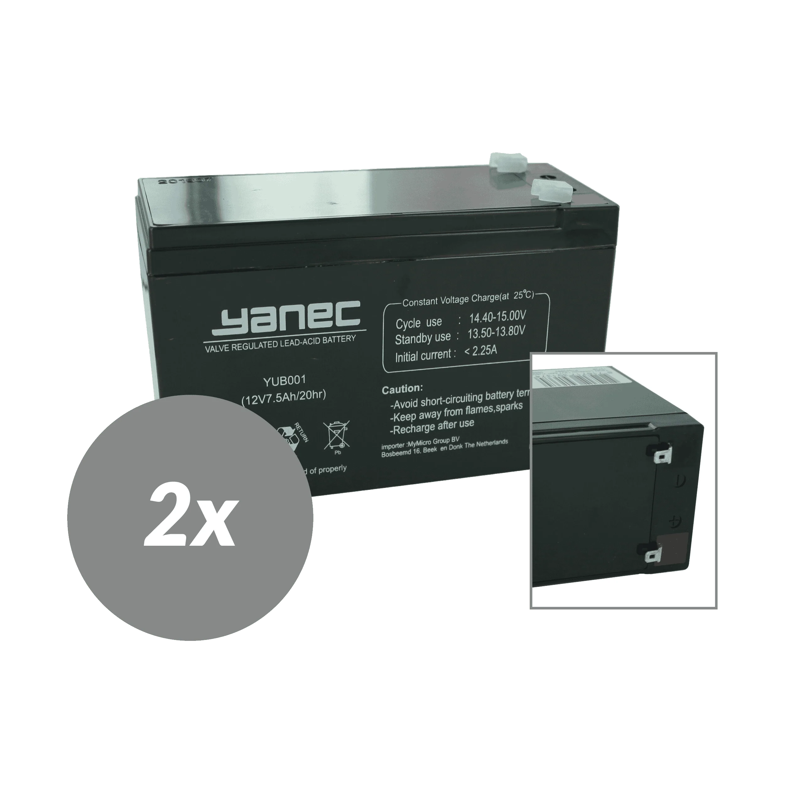 Yanec UPS Batterij Vervangingsset RBC32 (Excl. Kabels) - Image 2