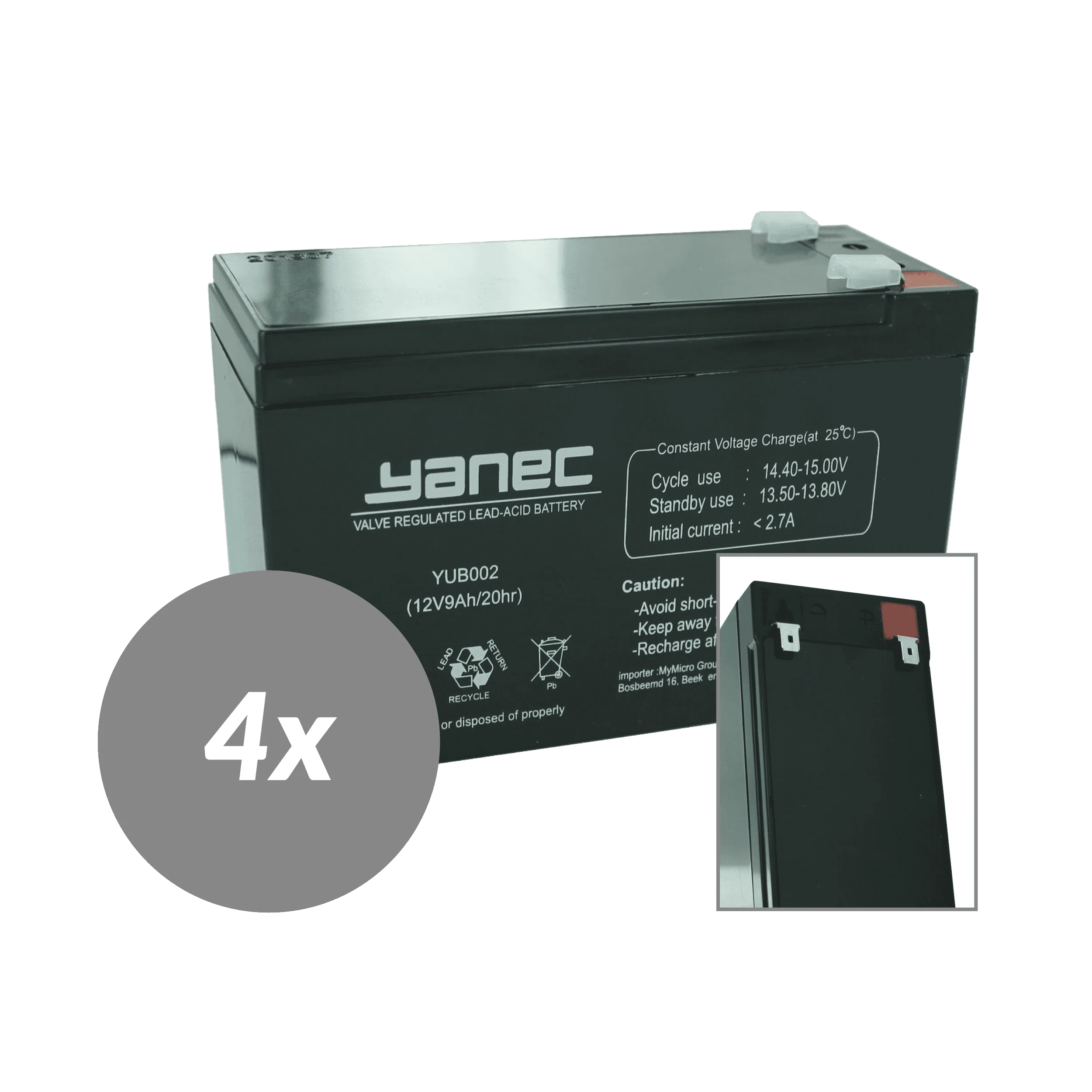 Yanec UPS Batterij Vervangingsset RBC59 (Excl. Kabels) - Image 2