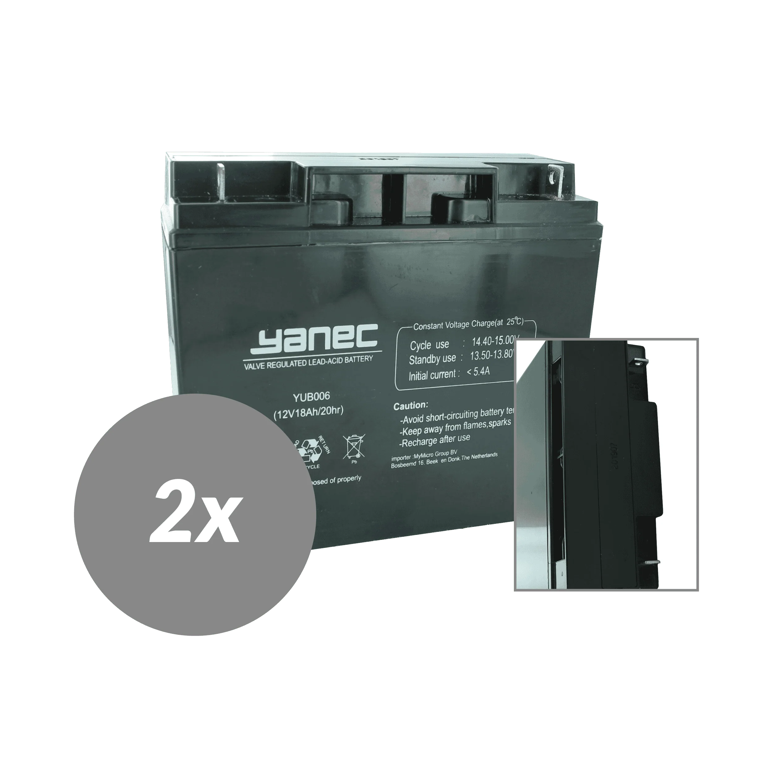 Yanec UPS Batterij Vervangingsset RBC7 (Excl. Kabels)