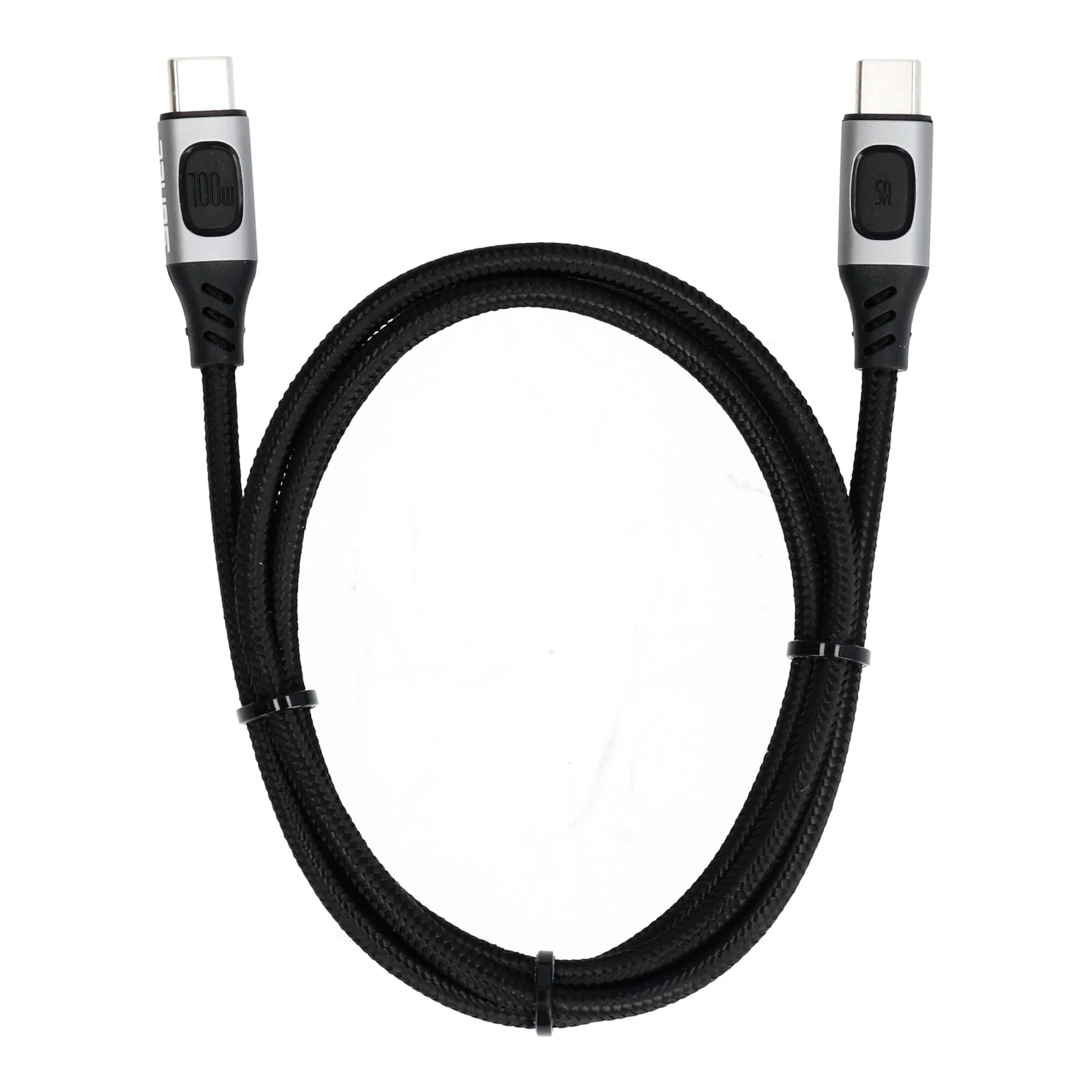 Yanec USB-C naar USB-C laad- en datakabel 1m nylon (100W) - Image 2